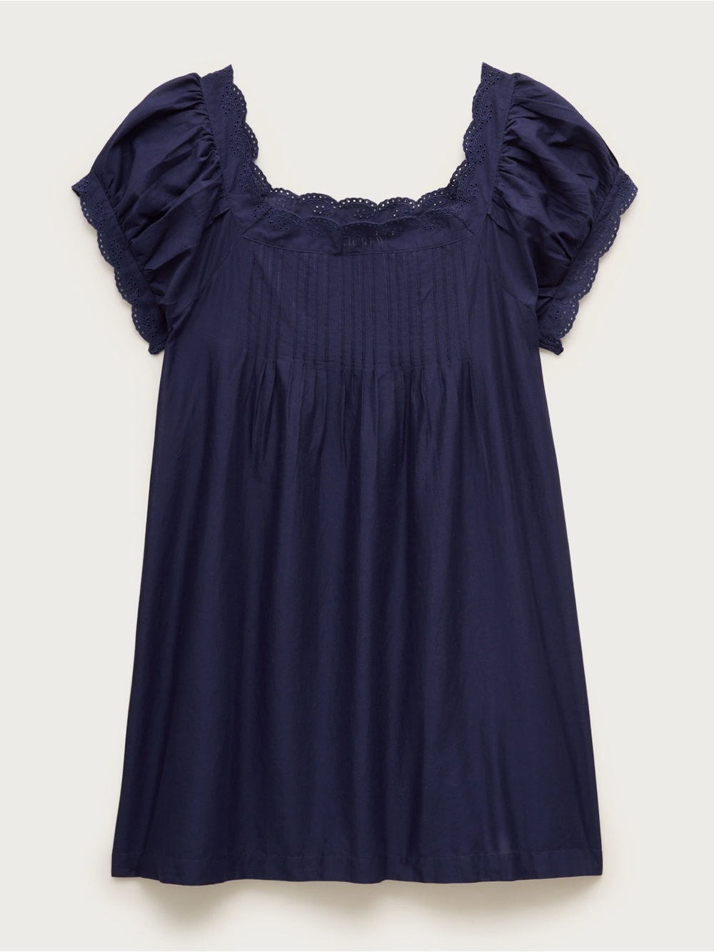 J.Crew Cotton Voile Scallop-Trim Babydoll Dress